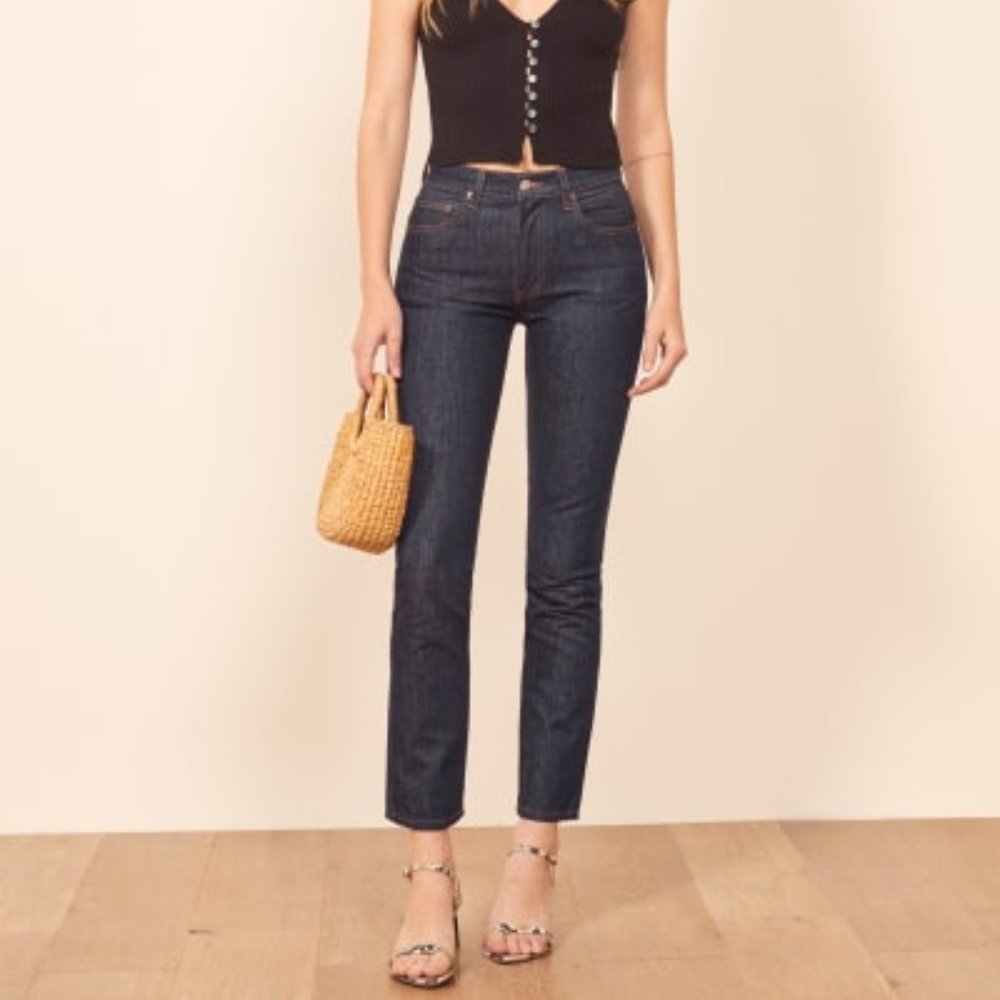 NWT Reformation Julia High Cigarette Jean (Volta)